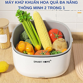 Mua Máy khử khuẩn kèm rổ đựng thực phẩm đa năng - Máy rửa rau củ quả thông minh tiêu diệt vi khuẩn  loại bỏ thuốc trừ sâu  làm sạch bằng công nghệ sóng âm siêu sạch