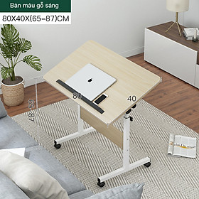 Mua Bàn làm việc xoay 360 độ có bánh xe di chuyển dễ dàng  bàn lắp ghép thiết kế thông mình để đọc sách học tập làm việc