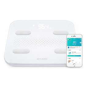 Cân Điện Tử Kết Nối Bluetooth Yunmai - Trắng