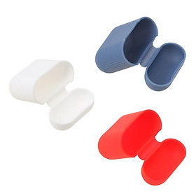 3Pieces Silicone Case Cover Pouch for  Earphones Charging Box