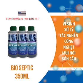 Vi sinh thông cống, xử lý hầm cầu, bể phốt, tự hoại BIO - SEPTIC - Chai 350ml