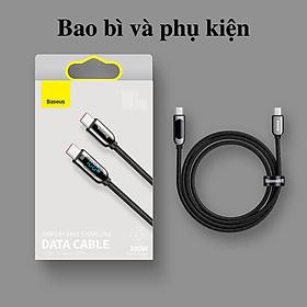Mua Cáp sạc Baseus Display Fast Charging Data Cable- CATSK nhanh Type-C to Type-C 100W- hàng chính hãng