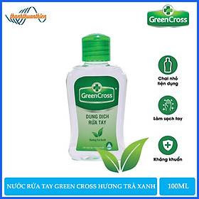Nước Rửa Tay Khô Khô Green Cross Hương Trà Xanh (100ml)