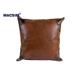 Gối tựa lưng, tựa đầu đa năng, gối sofa cao cấp Macsim kích thước 40cm x 40cm màu vàng