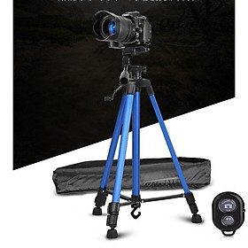 Mua Gậy Tripod 3 chân cho điện thoại và máy ảnh 3366 dài 1m50 cao cấp - Tặng kèm Đầu kẹp điện thoại và Remote Bluetooth