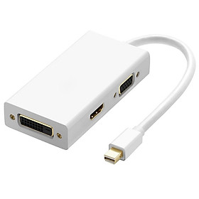 Mua Cáp Mini Displayport ra HDMI/ DVI/ VGA - 3in1 VT24 (Trắng)