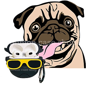 Mua Bao Case Ốp dành cho Airpods 3 chó bulldog mang mắt kính vàng siêu ngầu