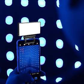 LED Video Fill Light, Clip on 3 Light Modes Selfie Light for Live Streaming Filming