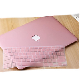 COMBO ỐP LƯNG VÀ PHỦ PHÍM BẢO VỆ CHO MACBOOK - MÀU HỒNG