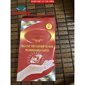 Mua 1 hộp 100 cái găng tay nilon sinh học tiện lợi  vệ sinh