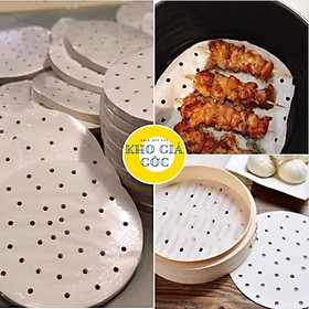 Mua 100 Tờ Giấy Nến Đục Lỗ Lót Nồi Chiên Không Dầu