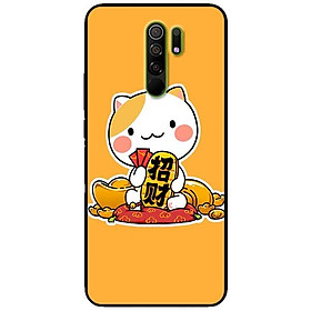 Ốp lưng dành cho Xiaomi Redmi 9 mẫu Mèo Và Thỏi Vàng