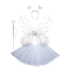 Fairy Costume for Girls Kids Staff Butterfly Costume for Birthday Party Gift