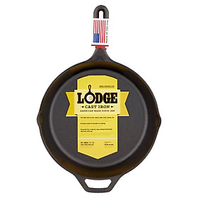 Chảo gang chiên rán xào không dính Lodge L8SK3 đường kính 26 cm - Sản xuất tại Mỹ