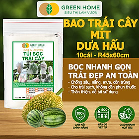 10 Túi Bọc Mít GreenHome, 45x60cm, Có Nút Cài, Độ Bền 3-5 Năm, Nhiều Kích thước