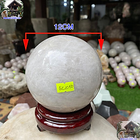 Mua Quả cầu thạch anh trắng tự nhiên giúp nâng cao sức khỏe-12cm-2.56kg-QC1050