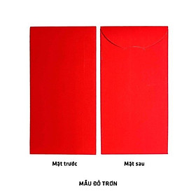 Combo sỉ 100 bao lì xì đỏ trơn nhung giấy dày viết thư pháp vẽ hamade