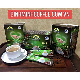 cà phê sữa hoà tan Bình Minh clean coffee 3in1 - cà phê sạch hảo hạng