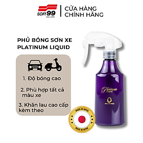 CHAI XỊT PHỦ BÓNG, PHỦ NANO SƠN ÔTÔ CAO CẤP SMOOTH EGG PLATINUM LIQUID W-522 