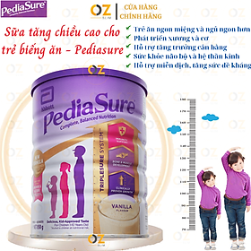 Sữa tăng chiều cao cho trẻ biếng ăn từ 1-10 tuổi Úc Pediasure Vanilla giúp phát triển cân đối chiều cao, cân nặng, trí não - OZ Slim Store