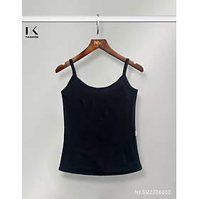 Áo 2 Dây Nữ NK FASHION Mã NKSM2206002 Chất Thun Mát, Co Giãn, Thiết Kế Tối Giản, Trơn Màu