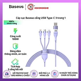 Mua CÁP SẠC NHANH BASEUS  2 IN 3 U+C 100W 1 2m HÀNG NHẬP KHẨU
