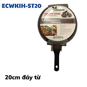 Mua Chảo đá sâu lòng chống dính 20cm bếp từ Ecoramic ECWKIH-ST20