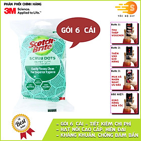 Mua Miếng rửa chén hạt nổi siêu sạch Scotch-Brite 3M CR-HNSS