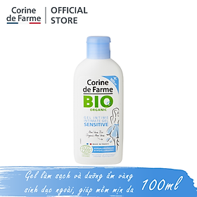Gel Rửa Phụ Khoa Hữu Cơ Corine De Farme BIO Organic Intimate Gel Sensitive 100ml