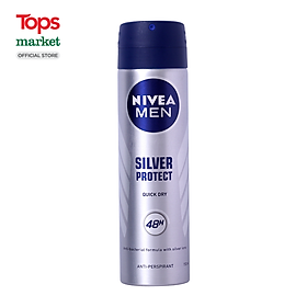 Xịt Khử Mùi Cho Nam Nivea Men Phân Tử Bạc Kháng Khuẩn 150ML