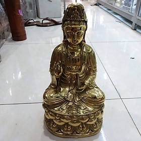 Tượng phật bà quan âm làm bằng đồng