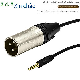 Đảm bảo chất lượng 3.5mm đến Kannon điện thoại di động thẻ âm thanh máy tính với bộ trộn cáp âm thanh micrô micrô ba lõi chuyển đổi XLR