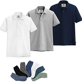 >> BÁO GIÁ ÁO THUN NAM POLO CỔ BẺ PIGO CHUẨN PHONG CÁCH AB19 (XÁM) | Shopee Lazada Sendo Tiki mới nhất 40 Bộ 3 Áo thun nam cổ bẻ PiGo chuẩn phong cách AB19 Xám, trắng, xanh đen (tặng đôi vớ)