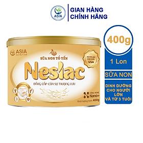 Sữa non tổ yến Neslac 400g Asia Nutrition tác dụng bảo vệ sức khỏe và tăng đề kháng, ngừa lão hóa, loãng xương