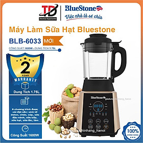 Máy Làm Sữa Hạt Đa Năng Bluestone BLB-6033, Cối Thủy Tinh Borosilicate 1.75L - 9 Chức Năng Xay 1600W, Hàng Chính Hãng