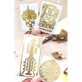 Mua Bộ 4 Linh Phù Dán Điện Thoại Tài Lộc May Mắn(Thần Tài Cầm Búa  Tiền Vô Như Nước  Mua May Bán Đắt  12 Con Giáp)