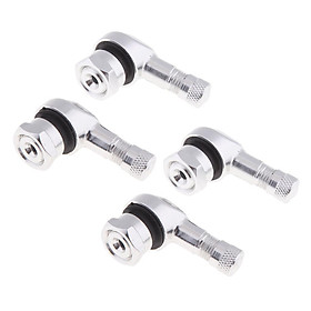 4x CNC Valve Extenders Tire Stem Extension 90 Degree Wheel Adapter for Car