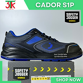  Giày Bảo Hộ lao động Safety Jogger CADOR S1P Trọng lượng nhẹ , Chống Dập Ngón, Chống Trơn Trượt, Chống đâm xuyên , Chống va đập