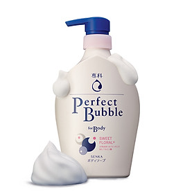 Sữa tắm dưỡng ẩm hương hoa dịu ngọt Senka Perfect Bubble for Body Sweet Floral 500ml