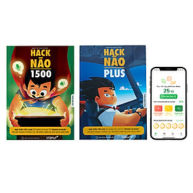 [Download Sách] Sách - Combo 2 cuốn Hack Não 1500 và Hack Não Plus + Tặng App Hack Não Pro học phát âm miễn phí