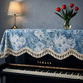 Khăn phủ đàn piano cơ đàn piano điện tử 88 phím sang trọng cổ điển giáng sinh noel năm mới Tết - Hàng chính hãng