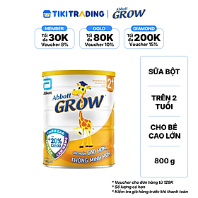 Sữa Abbott Grow 2+ 800g cho trẻ từ 2 tuổi trở lên