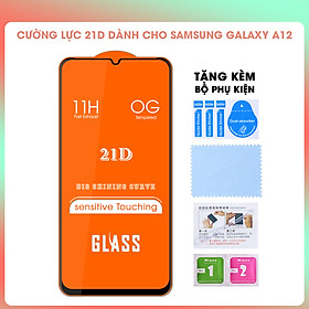 Mua  Miếng dán màn hình  Kính Cường Lực 21D Cho Samsung Galaxy A12 Full Keo Màn Hình SIÊU BỀN  SIÊU CỨNG- Hàng Chính Hãng
