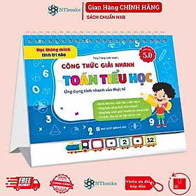 Sách - Bộ Lịch Công Thức Toán Học Sổ Tay Tổng Hợp Kiến Thức Dành Cho Học Sinh Tiểu Học (Phiên bản 5.0)