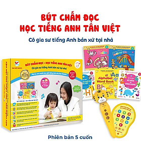 Hình ảnh Bút Chấm Đọc - Học Tiếng Anh Tân Việt - Đánh Thức Năng Lực Phi Thường Từ Trẻ Thơ - Phiên Bản 5 Sách (Dành Cho Trẻ Từ 0 Đến 6 Tuổi) 