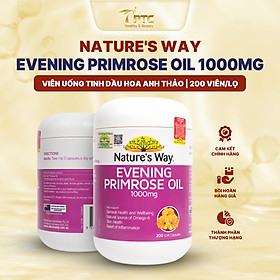 Viên uống tinh dầu hoa anh thảo Nature's Way Evening Primrose Oil 1000Mg