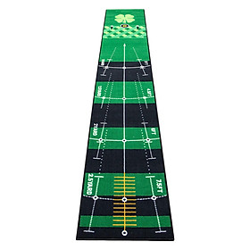 Portable Golf Putting Mat Golf Practice Rug Golf Putter Trainer Training Aid