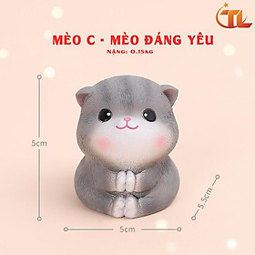 Mua Tượng mèo trang trí dễ thương