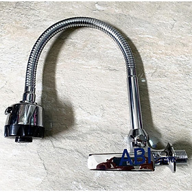 Mua Vòi rửa chén lạnh 132  142 VN cắm chậu  cắm tường củ đồng mạ crome  Vòi chậu rửa bát B.H 1 năm