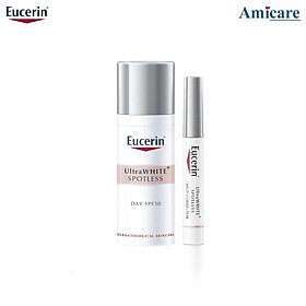 Hình ảnh Combo Eucerin Kem Dưỡng Và Tinh Chất Giảm Thâm Nám Ultrawhite+ Spotless Day 50ml & Spot Corrector 5ml